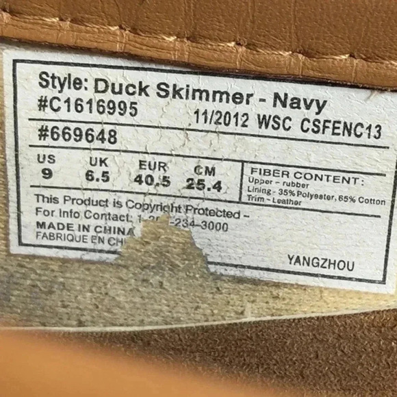CHOOKA- Duck Skimmer Slip On Waterproof Ballet Flats - Picture 6 of 11